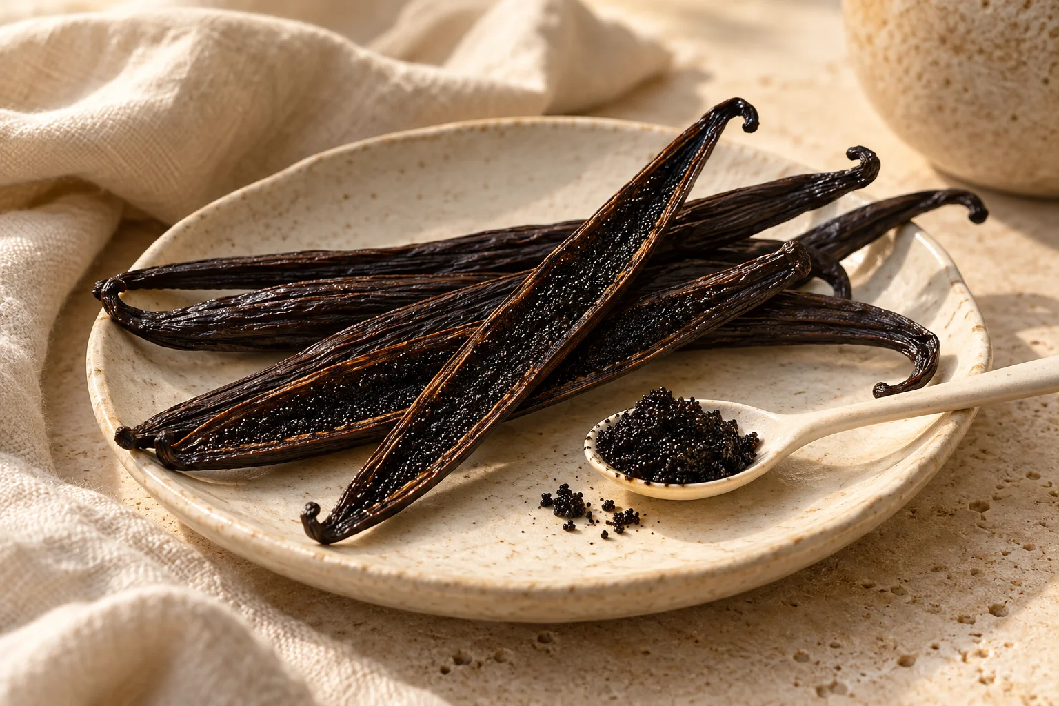Bourbonvanille en de fijne vanillezaadjes